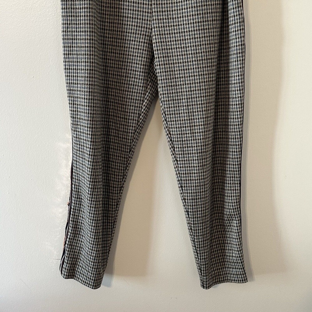 Anthropologie Maeve Bettie Sequin Tuxedo Trousers Pull On Drawstring Sz M *READ* - Picture 3 of 16